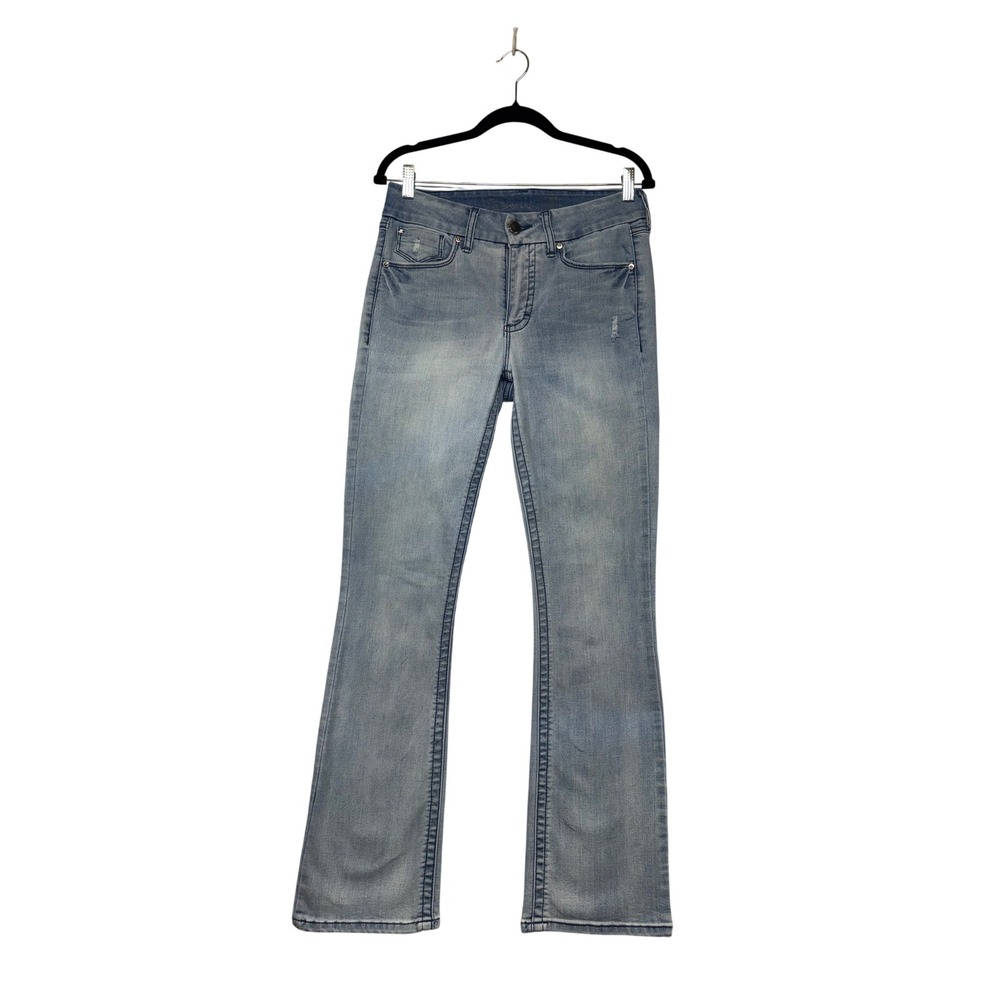 Seven7 Jeans Womens 6 Light Wash Bootcut Denim Distressed Blueโ Pants Classic
